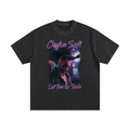 TOUR Heavyweight Vintage Washed Frayed T-Shirt