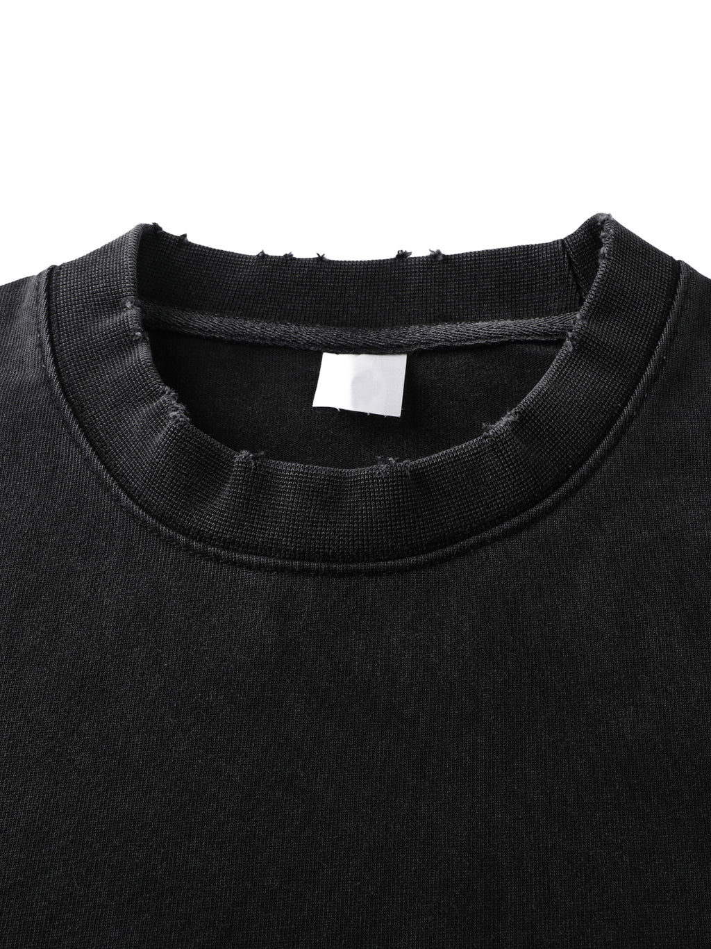 MAN UP Heavyweight Vintage Washed Frayed T-Shirt