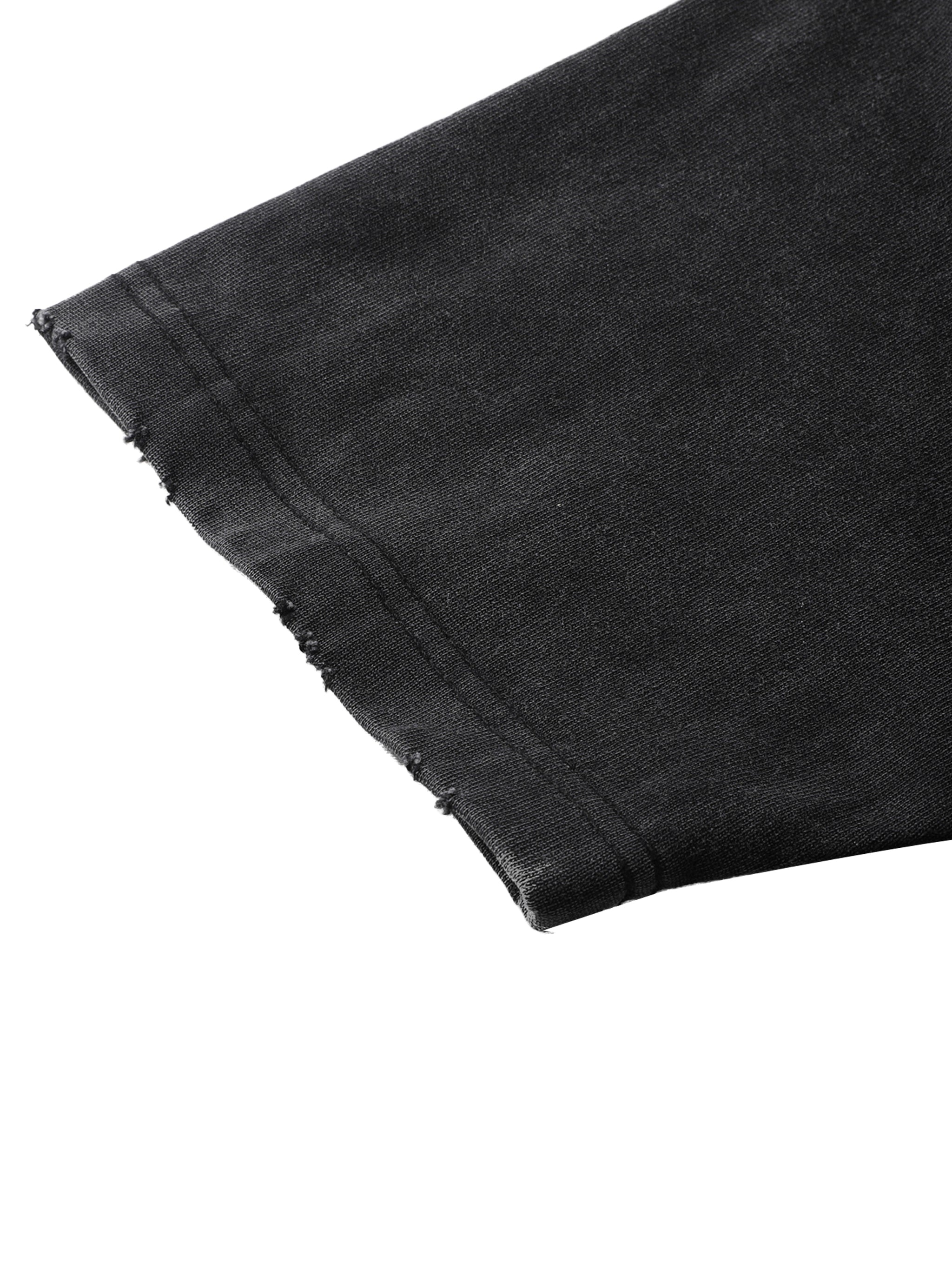 TOUR Heavyweight Vintage Washed Frayed T-Shirt