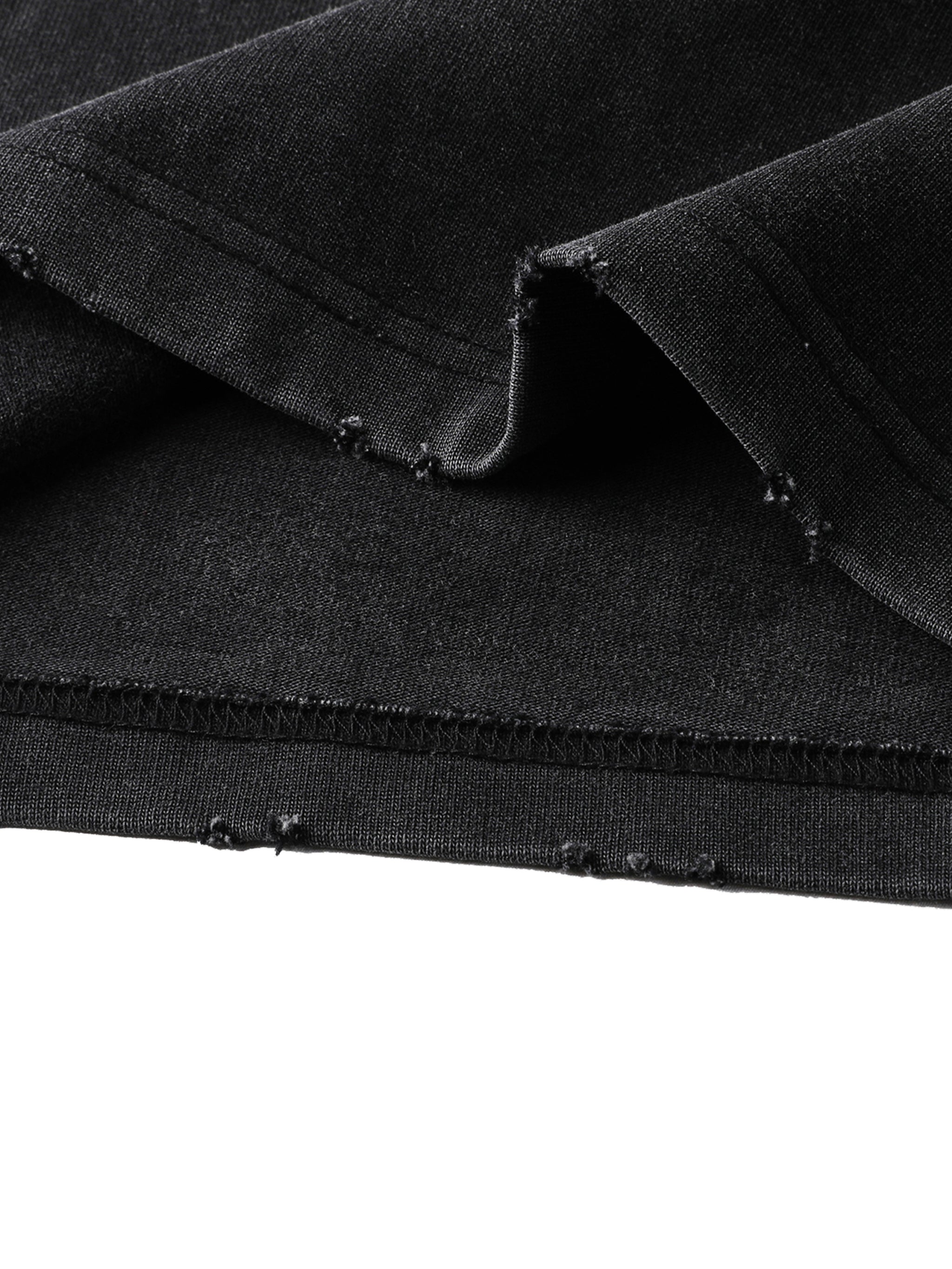 MAN UP Heavyweight Vintage Washed Frayed T-Shirt