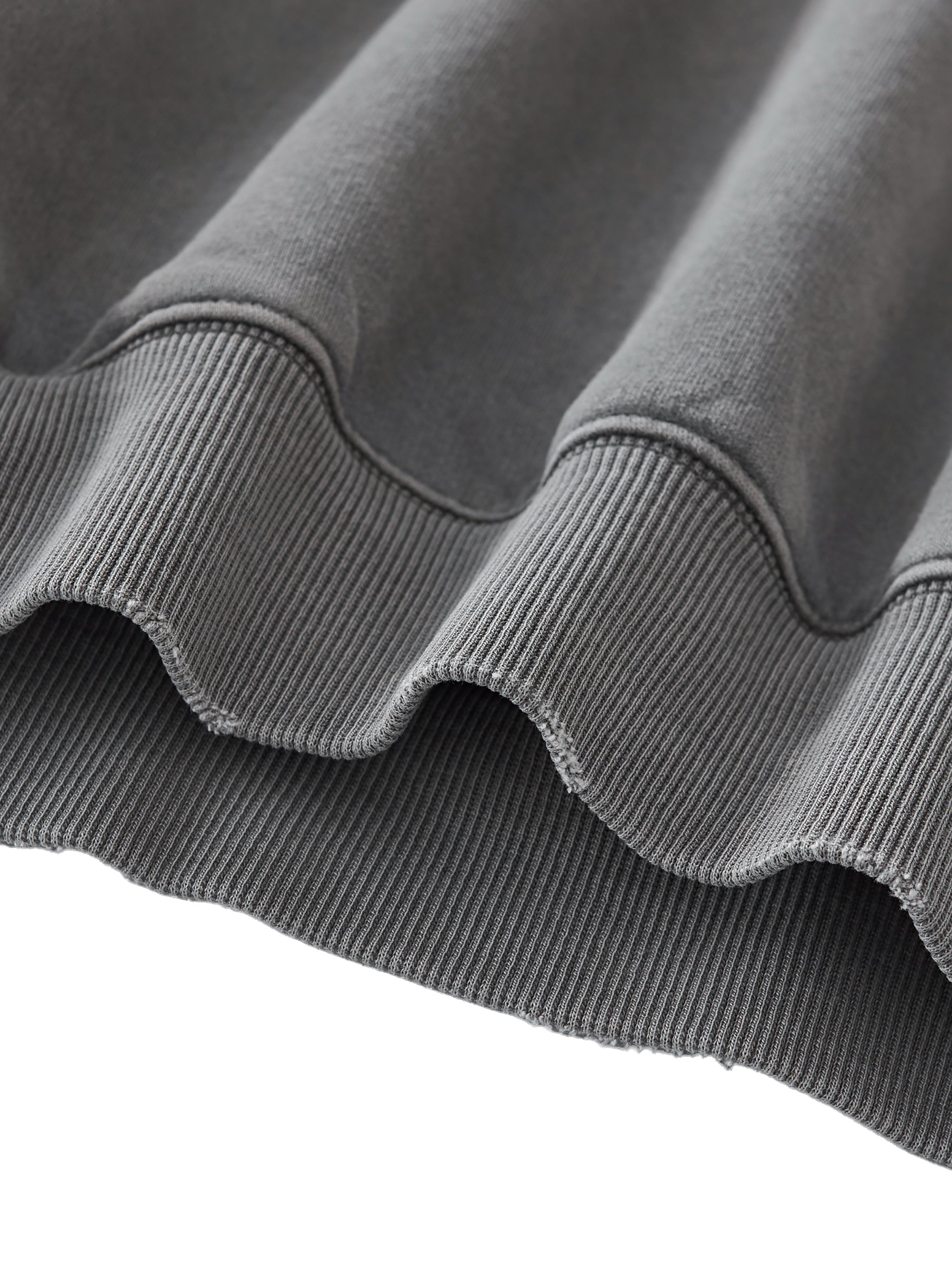 MAN UP Frayed Enzyme Washed Fleece Hoodie